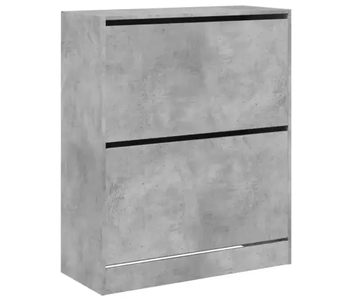 Spintelė Batams, Betono Pilka, 80X34X96,5cm Apdirbta Mediena