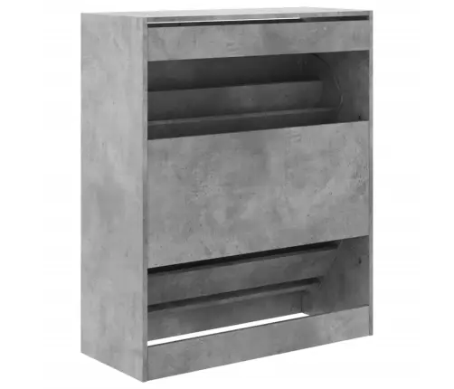 Spintelė Batams, Betono Pilka, 80X34X96,5cm Apdirbta Mediena