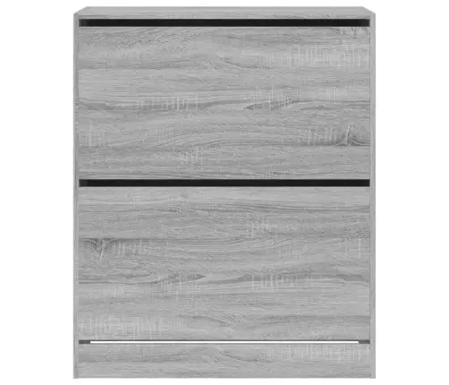 Spintelė Batams, Pilka Ąžuolo, 80X34X96,5cm Apdirbta Mediena