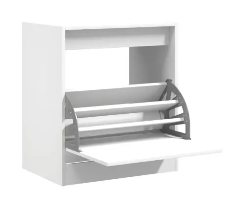 Spintelė Batams, Baltos Spalvos, 60X42X69cm Apdirbta Mediena