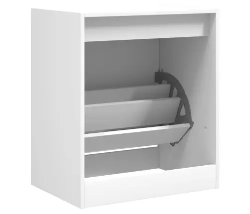 Spintelė Batams, Baltos Spalvos, 60X42X69cm Apdirbta Mediena