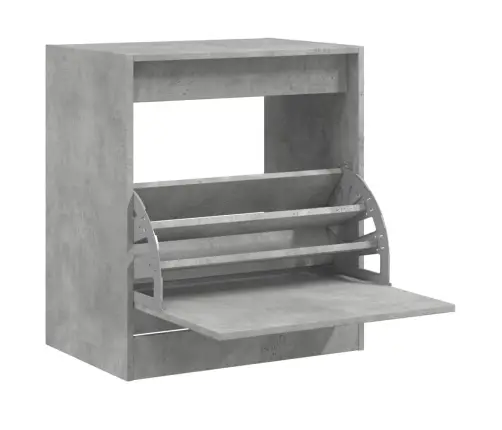 Apavu Skapītis, Betona Pelēks, 60X42X69 Cm, Inženierijas Koks Vidaxl