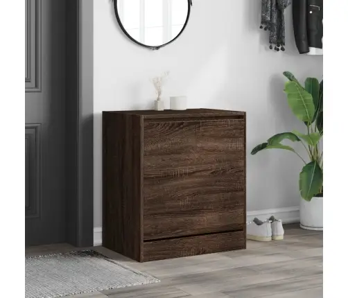 Apavu Skapītis, Ozolkoka Krāsa, 60X42X69 Cm, Inženierijas Koks Vidaxl