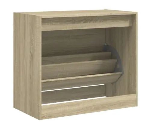 Apavu Skapītis, Ozolkoka Krāsa, 80X42X69 Cm, Inženierijas Koks Vidaxl