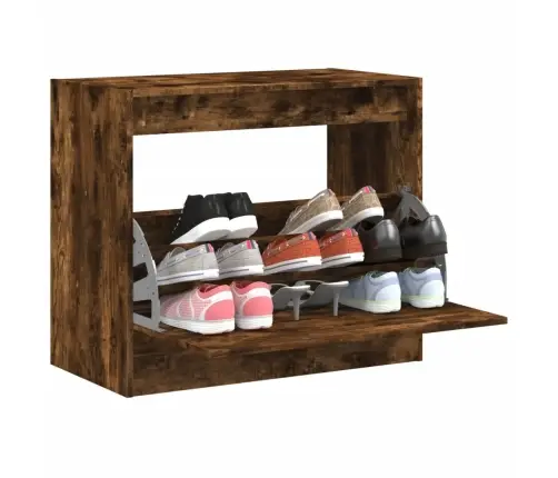 Spintelė Batams, Dūminio Ąžuolo, 80X42X69cm Apdirbta Mediena