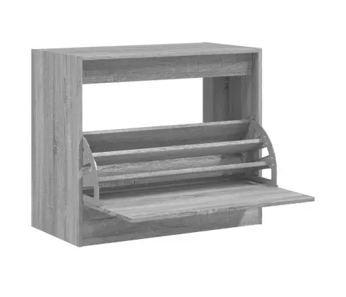 Apavu Skapītis, Pelēka Ozola, 80X42X69 Cm, Inženierijas Koks Vidaxl