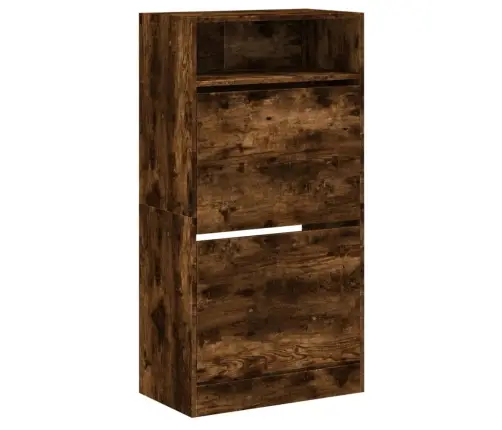 Apavu Skapītis, Ozolkoka Krāsa, 60X34X116 Cm, Inženierijas Koks Vidaxl