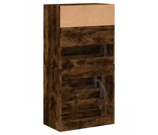 Apavu Skapītis, Ozolkoka Krāsa, 60X34X116 Cm, Inženierijas Koks Vidaxl