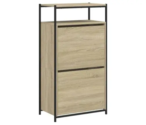 Apavu Skapītis, Ozolkoka Krāsa, 60X34X112 Cm, Inženierijas Koks Vidaxl