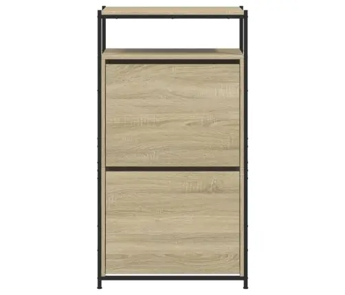 Apavu Skapītis, Ozolkoka Krāsa, 60X34X112 Cm, Inženierijas Koks Vidaxl