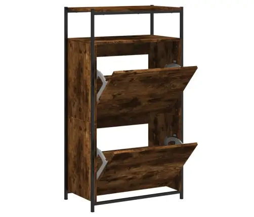 Apavu Skapītis, Ozolkoka Krāsa, 60X34X112 Cm, Inženierijas Koks Vidaxl