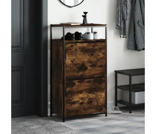 Apavu Skapītis, Ozolkoka Krāsa, 60X34X112 Cm, Inženierijas Koks Vidaxl