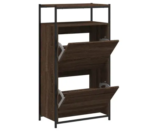 Jalatsikapp, Pruun Tamm, 60 X 34 X 112 cm Tehispuit