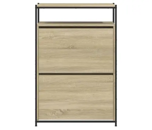 Apavu Skapītis, Ozolkoka Krāsa, 75X34X112 Cm, Inženierijas Koks Vidaxl