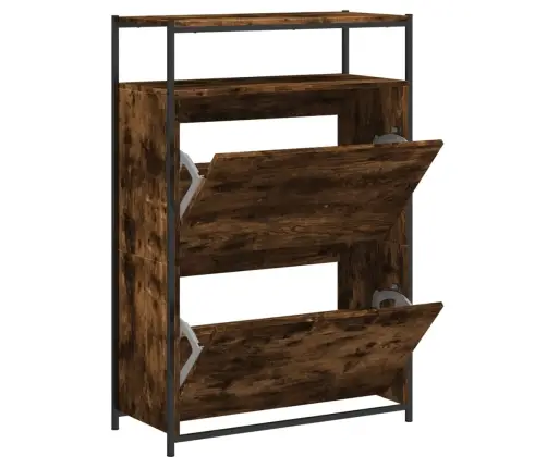 Apavu Skapītis, Ozolkoka Krāsa, 75X34X112 Cm, Inženierijas Koks Vidaxl