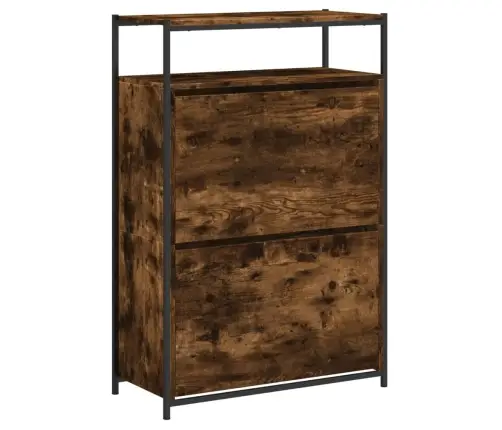 Apavu Skapītis, Ozolkoka Krāsa, 75X34X112 Cm, Inženierijas Koks Vidaxl