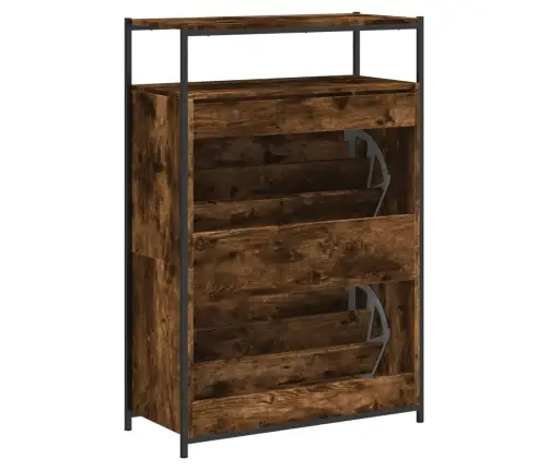 Apavu Skapītis, Ozolkoka Krāsa, 75X34X112 Cm, Inženierijas Koks Vidaxl