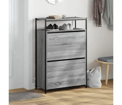 Jalatsikapp, Hall Sonoma Tamm, 75 X 34 X 112 cm Tehispuit
