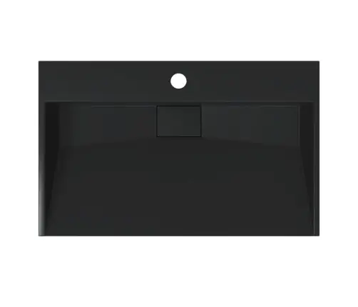 Izlietne, 60X38X11 Cm, Minerālu Un Marmora Materiāls, Melna Vidaxl