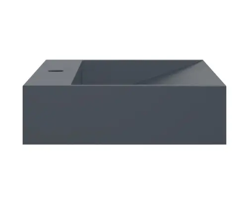 Izlietne, 50X38X11 Cm, Minerālu Un Marmora Materiāls, Pelēka Vidaxl