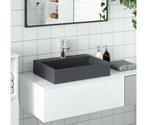 Izlietne, 50X38X11 Cm, Minerālu Un Marmora Materiāls, Pelēka Vidaxl