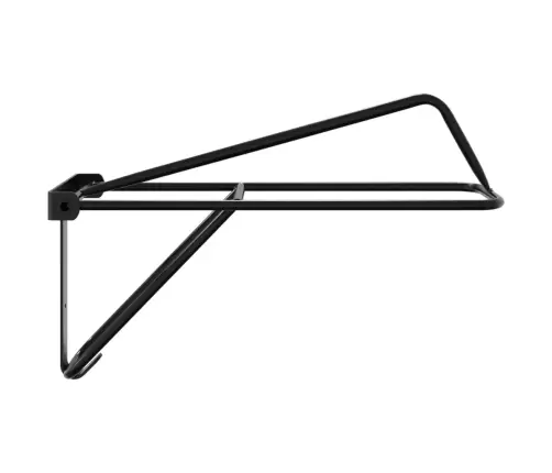 Kokkupandav Sadula Raam, Seinale Kinnitatav, Must, Raud