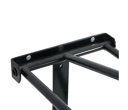 Kokkupandav Sadula Raam, Seinale Kinnitatav, Must, Raud