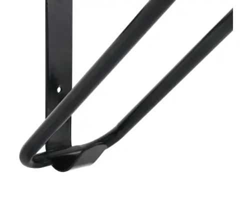 Kokkupandav Sadula Raam, Seinale Kinnitatav, Must, Raud