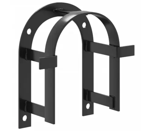 Iemauktu Pakaramais, Stiprināms Pie Sienas, Melna Dzelzs Vidaxl