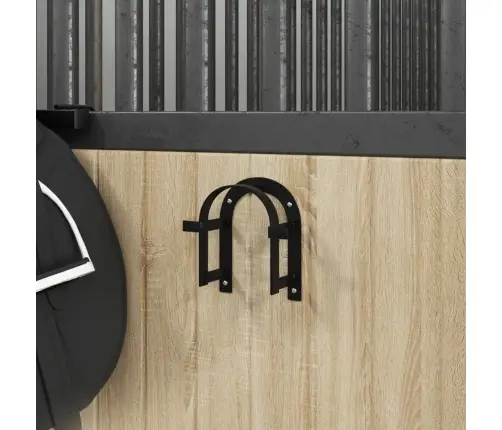 Iemauktu Pakaramais, Stiprināms Pie Sienas, Melna Dzelzs Vidaxl