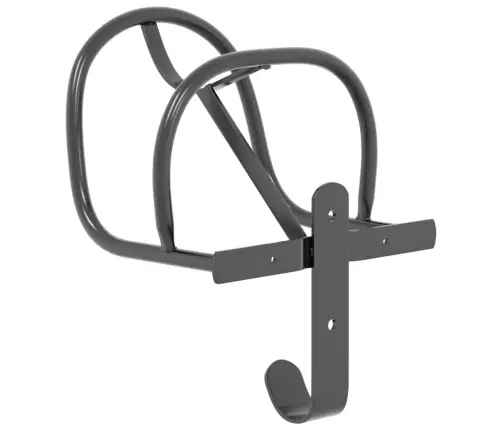 Iemauktu Pakaramais, Stiprināms Pie Sienas, Melna Dzelzs Vidaxl