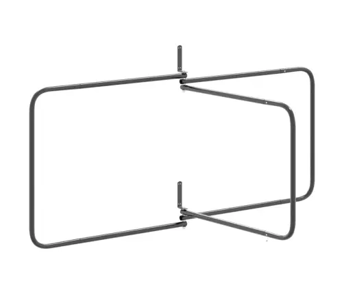 Seglu Paliktņa Pakaramais, 3 Stieņi, Melna Dzelzs Vidaxl