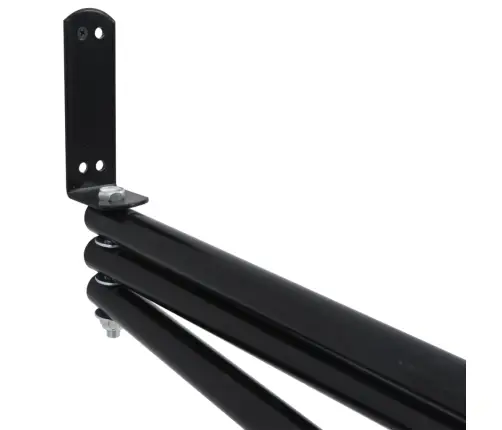 Seglu Paliktņa Pakaramais, 3 Stieņi, Melna Dzelzs Vidaxl