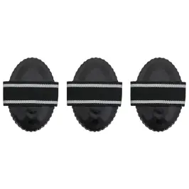 Zirgu Ķemmes, 3 Gab., Melns Tērauds Vidaxl