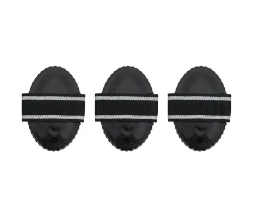 Zirgu Ķemmes, 3 Gab., Melns Tērauds Vidaxl