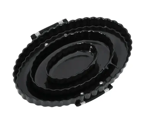 Zirgu Ķemmes, 3 Gab., Melns Tērauds Vidaxl