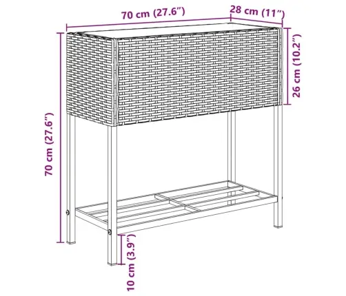 Riiuliga Aia Taimekast, Hall, Polürotang