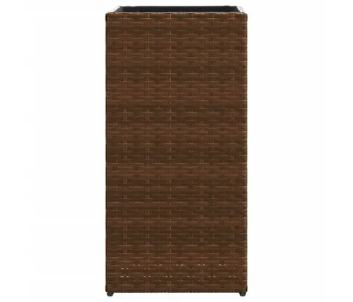 Dārza Puķu Kaste, 30X30X60 Cm, Brūna Pe Rotangpalma Vidaxl