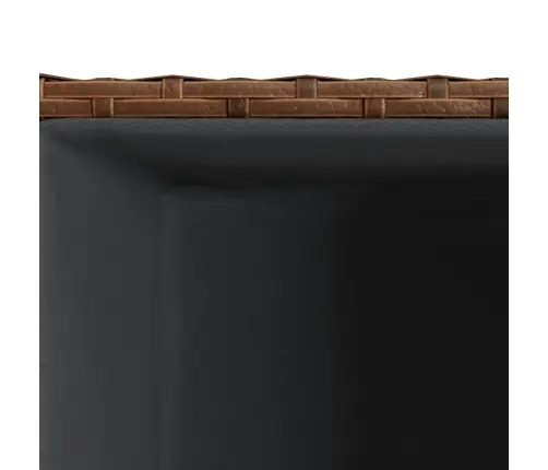 Dārza Puķu Kaste, 30X30X60 Cm, Brūna Pe Rotangpalma Vidaxl