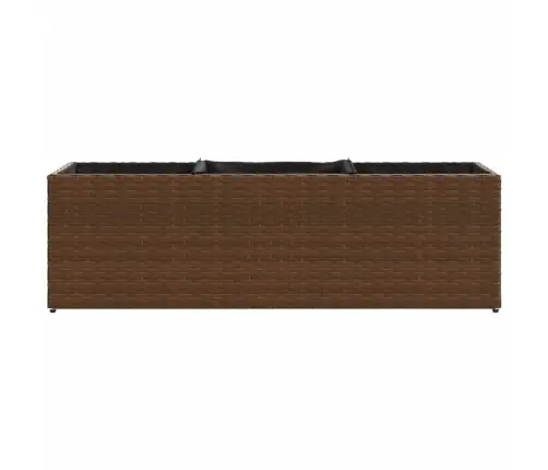 Dārza Puķu Kaste, 3 Podi, 105X30X32 Cm, Brūna Pe Rotangpalma Vidaxl