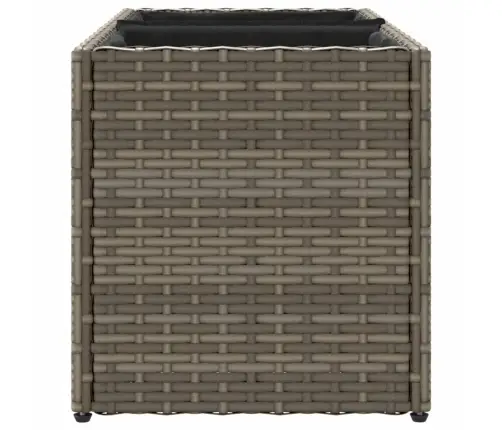 Dārza Puķu Kaste, 2 Podi, 72X30X32 Cm, Pelēka Pe Rotangpalma Vidaxl