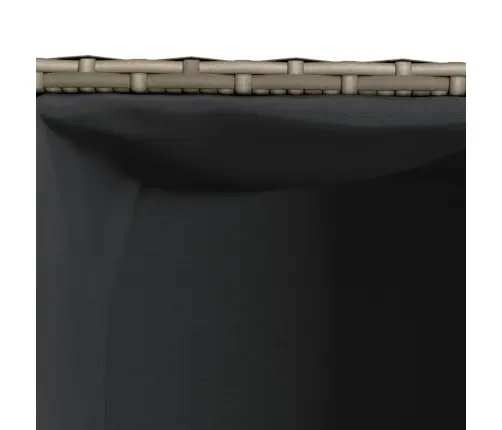 Dārza Puķu Kaste, 2 Podi, 72X30X32 Cm, Pelēka Pe Rotangpalma Vidaxl