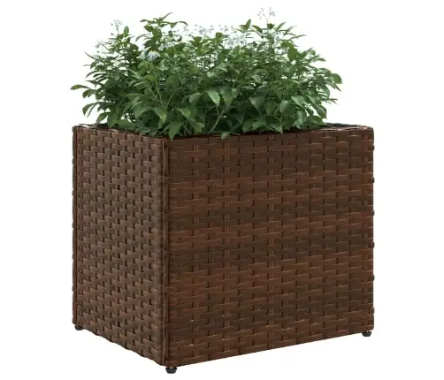 Dārza Puķu Kaste, 36X30X32 Cm, Brūna Pe Rotangpalma Vidaxl