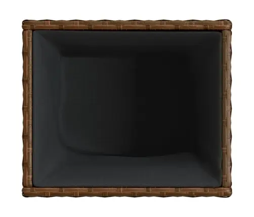 Dārza Puķu Kaste, 36X30X32 Cm, Brūna Pe Rotangpalma Vidaxl