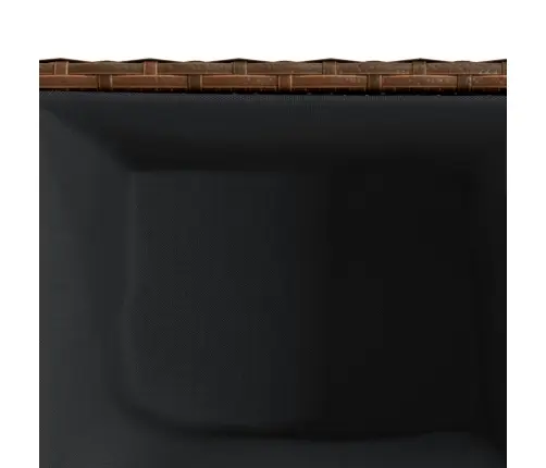 Dārza Puķu Kaste, 36X30X32 Cm, Brūna Pe Rotangpalma Vidaxl