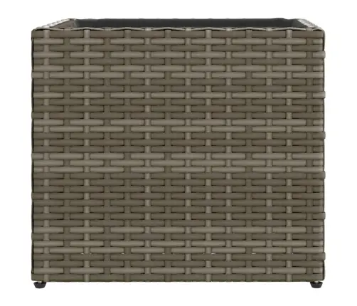 Dārza Puķu Kaste, 36X30X32 Cm, Pelēka Polietilēna Rotangpalma Vidaxl