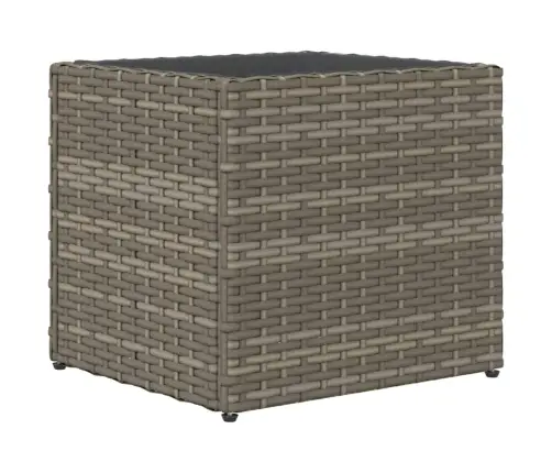 Dārza Puķu Kaste, 36X30X32 Cm, Pelēka Polietilēna Rotangpalma Vidaxl