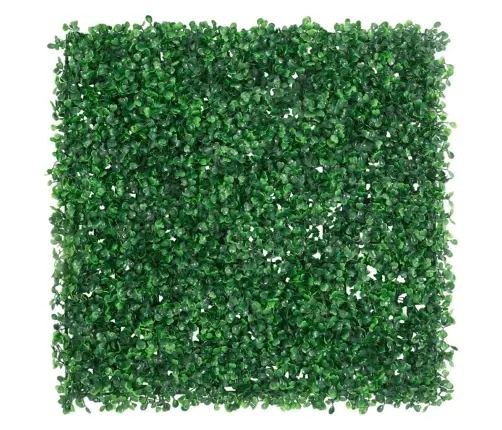 Mākslīgo Krūmu Lapu Žogs, 24 Gab., Zaļš, 50X50 Cm Vidaxl