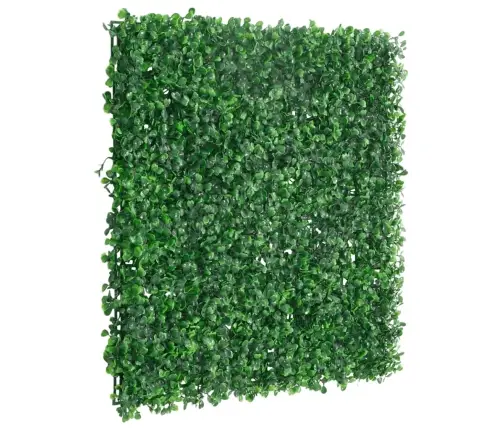 Mākslīgo Krūmu Lapu Žogs, 24 Gab., Zaļš, 50X50 Cm Vidaxl