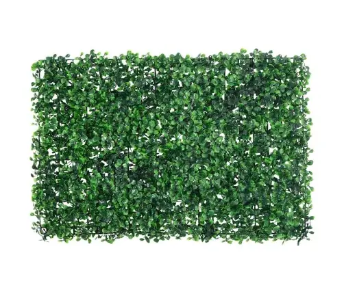   Mākslīgo Krūmu Lapu Žogs, 6 Gab., Zaļš, 40X60 Cm Vidaxl